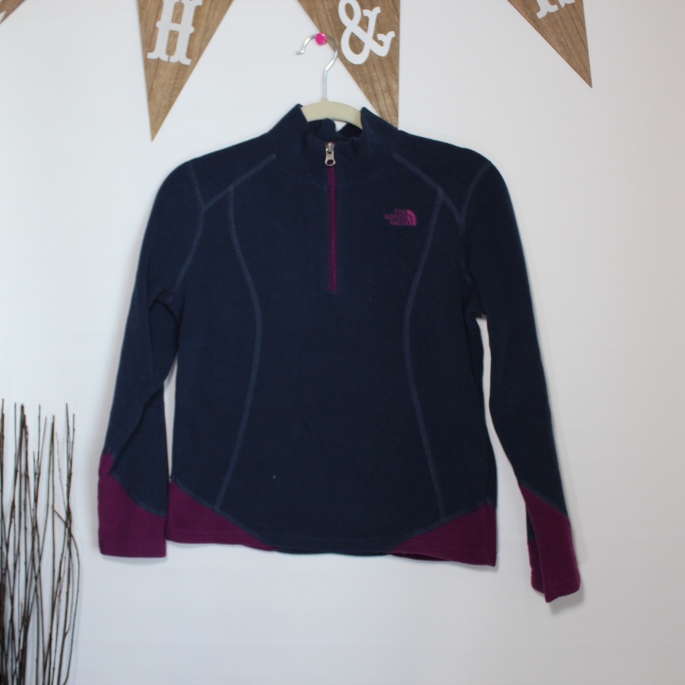 The North Face half zip fleece jacket